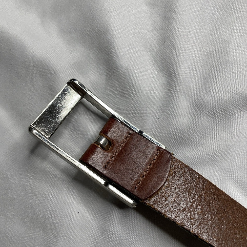 NFL Green Bay Packers Leather Belt Mens 36 Eagles Wings Brown Logo Embossed - Picture 3 of 12